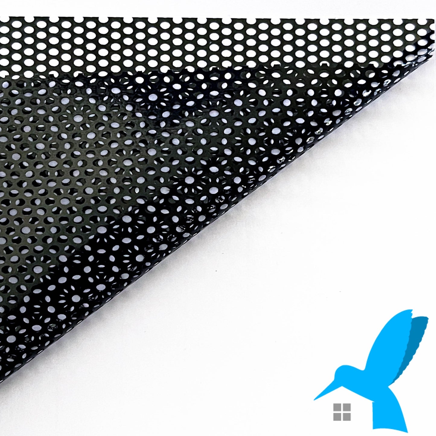 Bird Strike Window Film Black Perforated