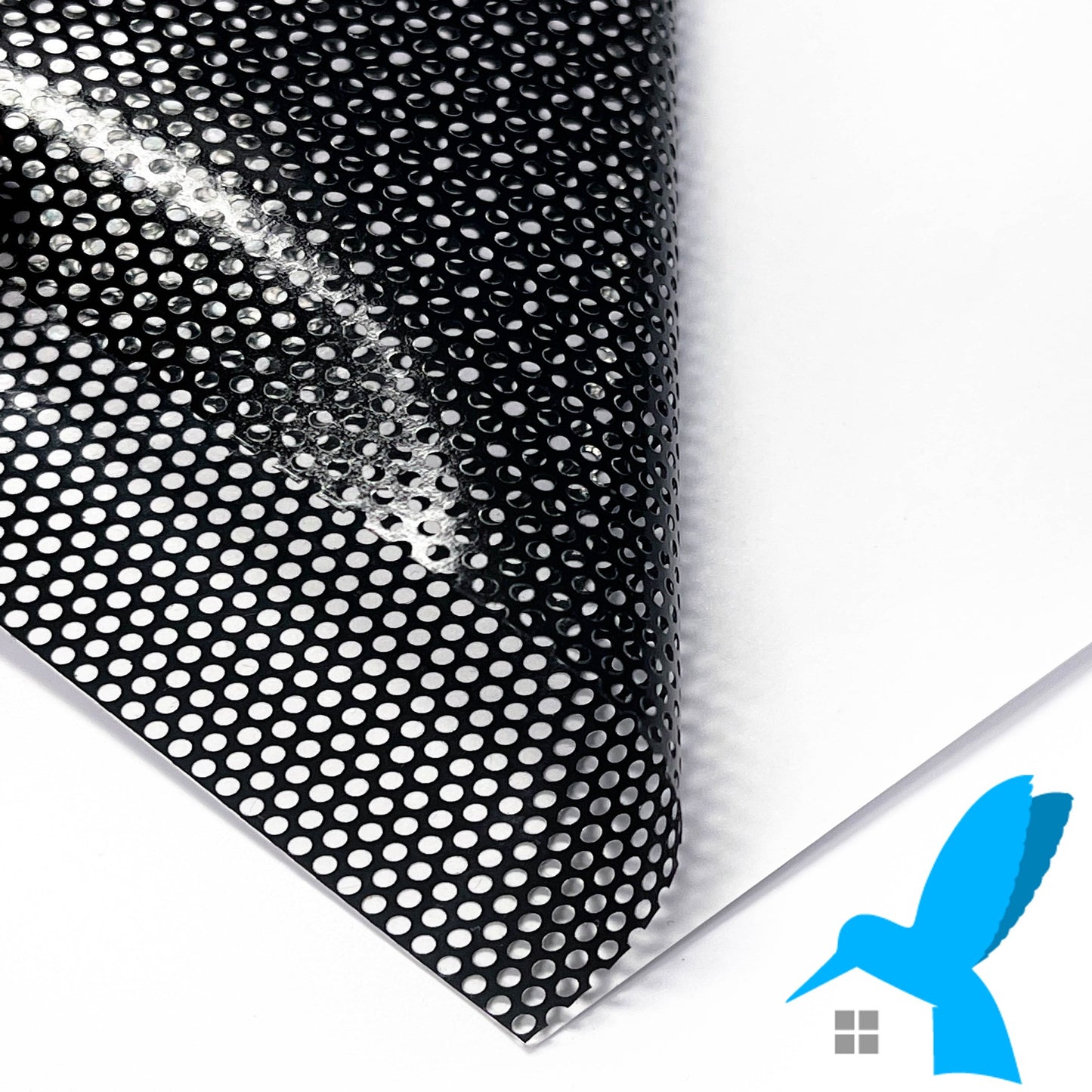 Bird Strike Window Film Black Perforated