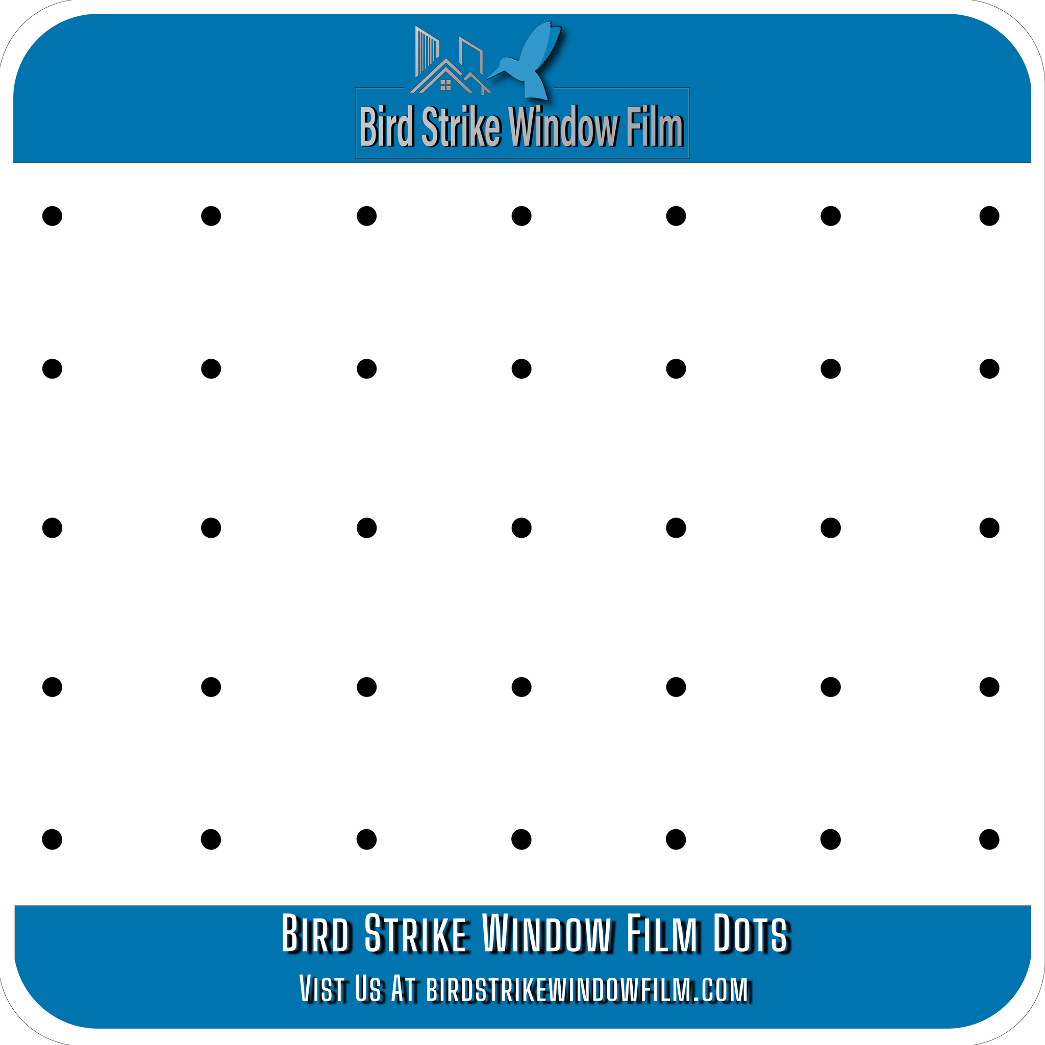 Window Strike Patterns Bird Strike Window Film Dots