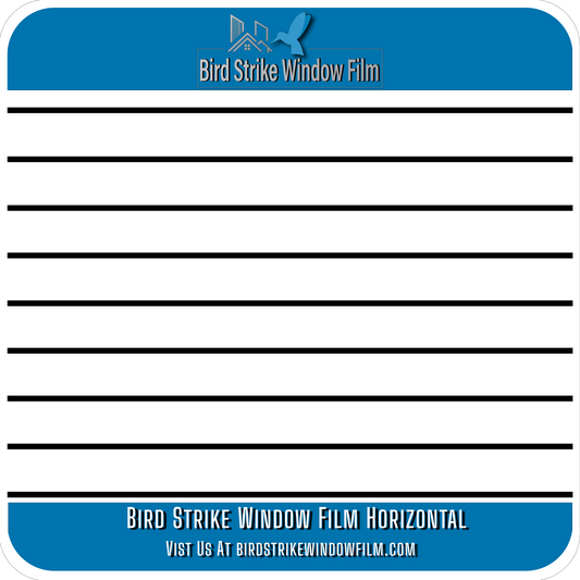 Bird Strike Window Film Horizontal Lines
